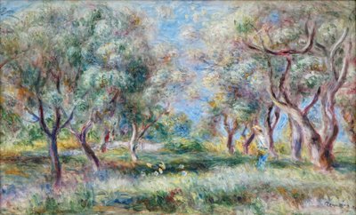 As oliveiras de Cagnes de Pierre Auguste Renoir